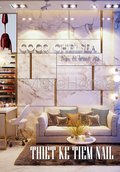  Thiết kế nội thất tiệm nails Coco Chelsea - London